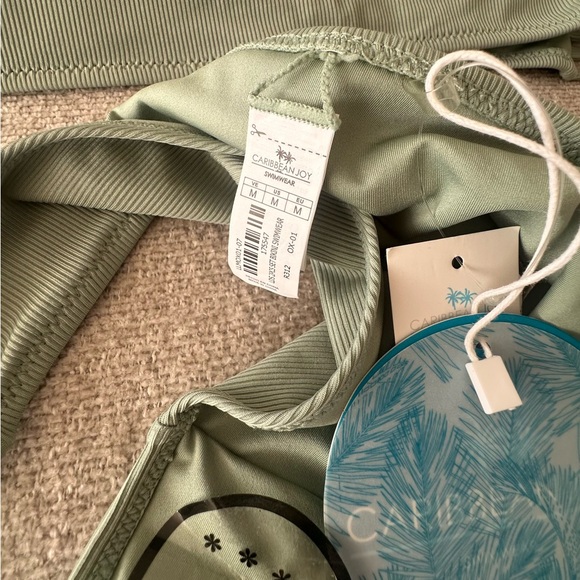 Brand New Caribbean Joy Olive Bikini Set - size M - Picture 4 of 4